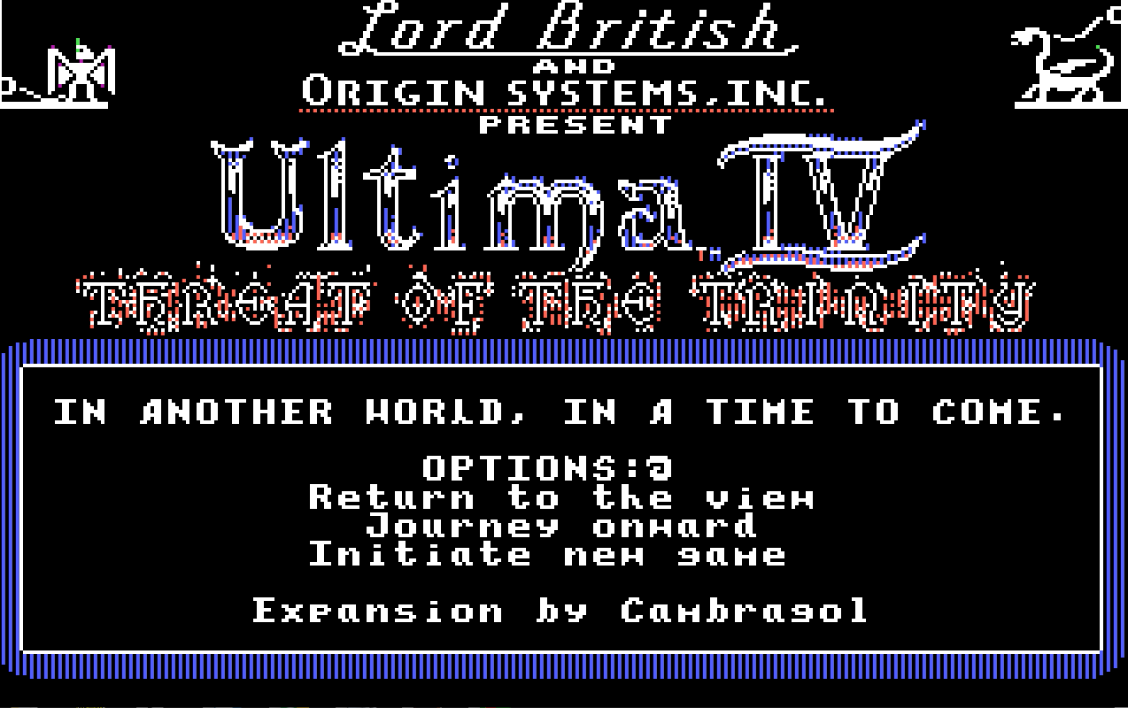 Threat of the Trinity Title Screen